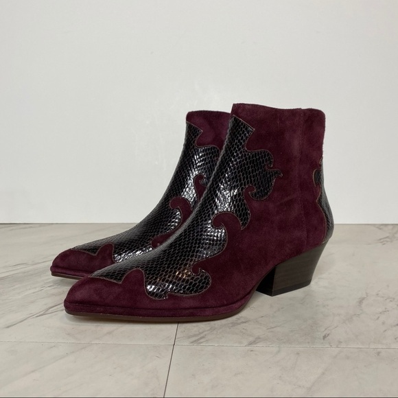 New! Louise Et Cie Zenobie Western Plum Bootie 6.5 - Picture 12 of 12